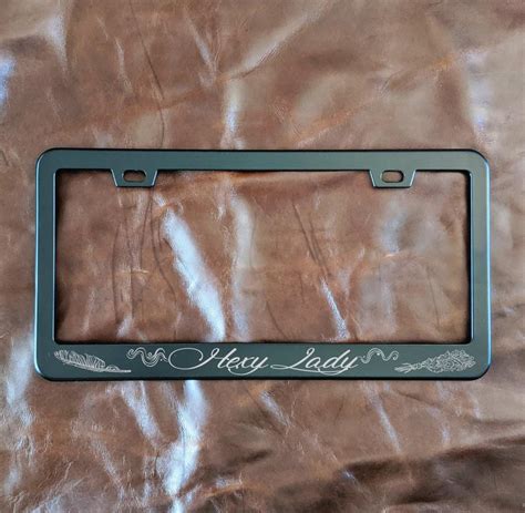 Withc license plate frame